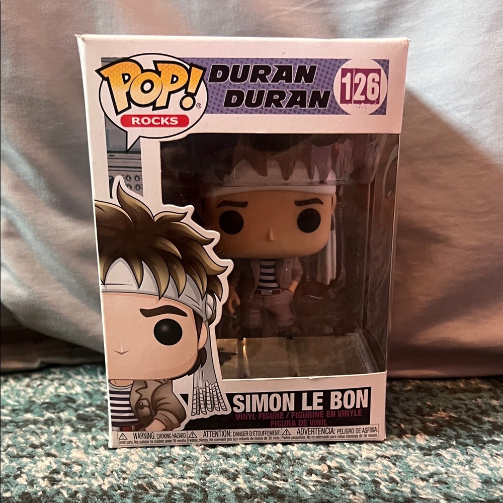 Funko Pop! Rocks Duran Duran Simon Le Bon Vinyl Figure 90s Memorabilia Nostalgic